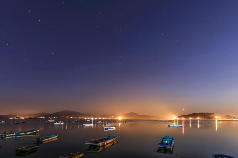 Night view of Muuido Island 사진